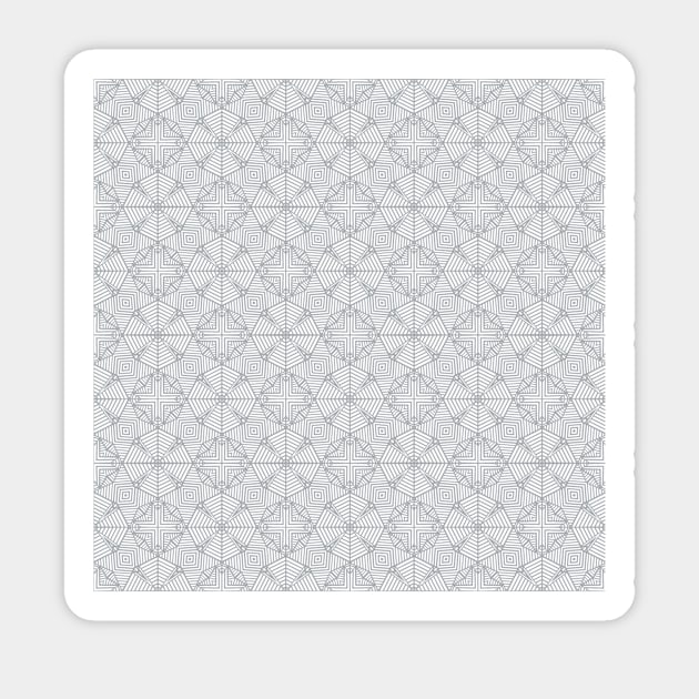 Geo Squares 2 Grey Sticker by ProjectM